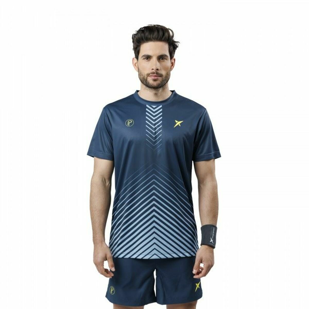 Men’s Short Sleeve T-Shirt Drop Shot Bentor Lima Blue XL