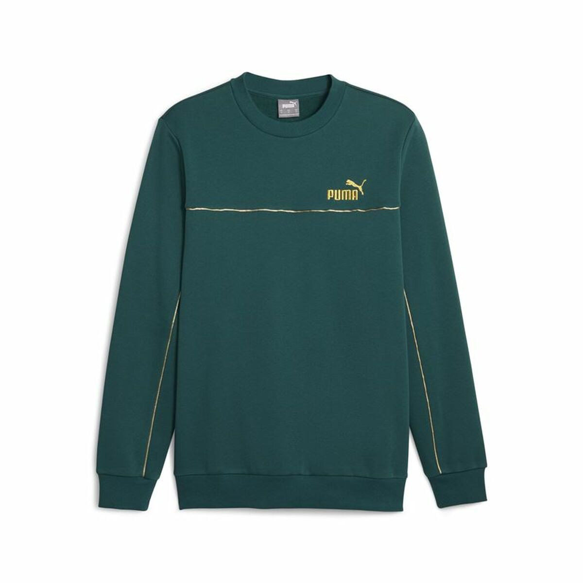 Men’s Sweatshirt without Hood Puma ESS+ Minimal Gold Cr Dark green S